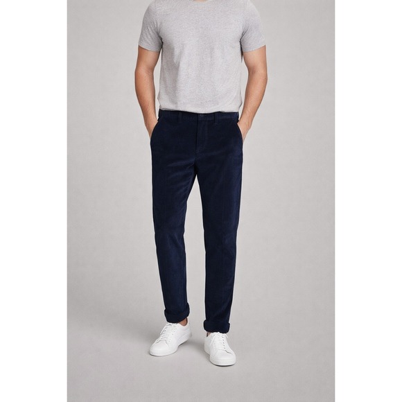 Lands' End Other - Lands End Corduroy Pants Mens 42 Navy Blue Excellent Traditional Fit Cuffed